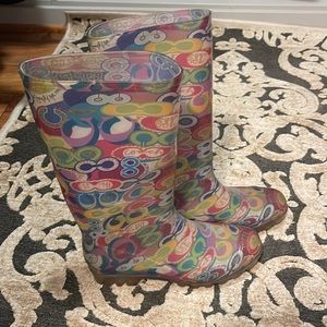 Coach rain boots